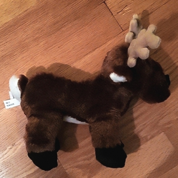 Ganz Webkinz Brown Reindeer Moose Plush Stuffed Animal Collectible Small EUC - Picture 2 of 6